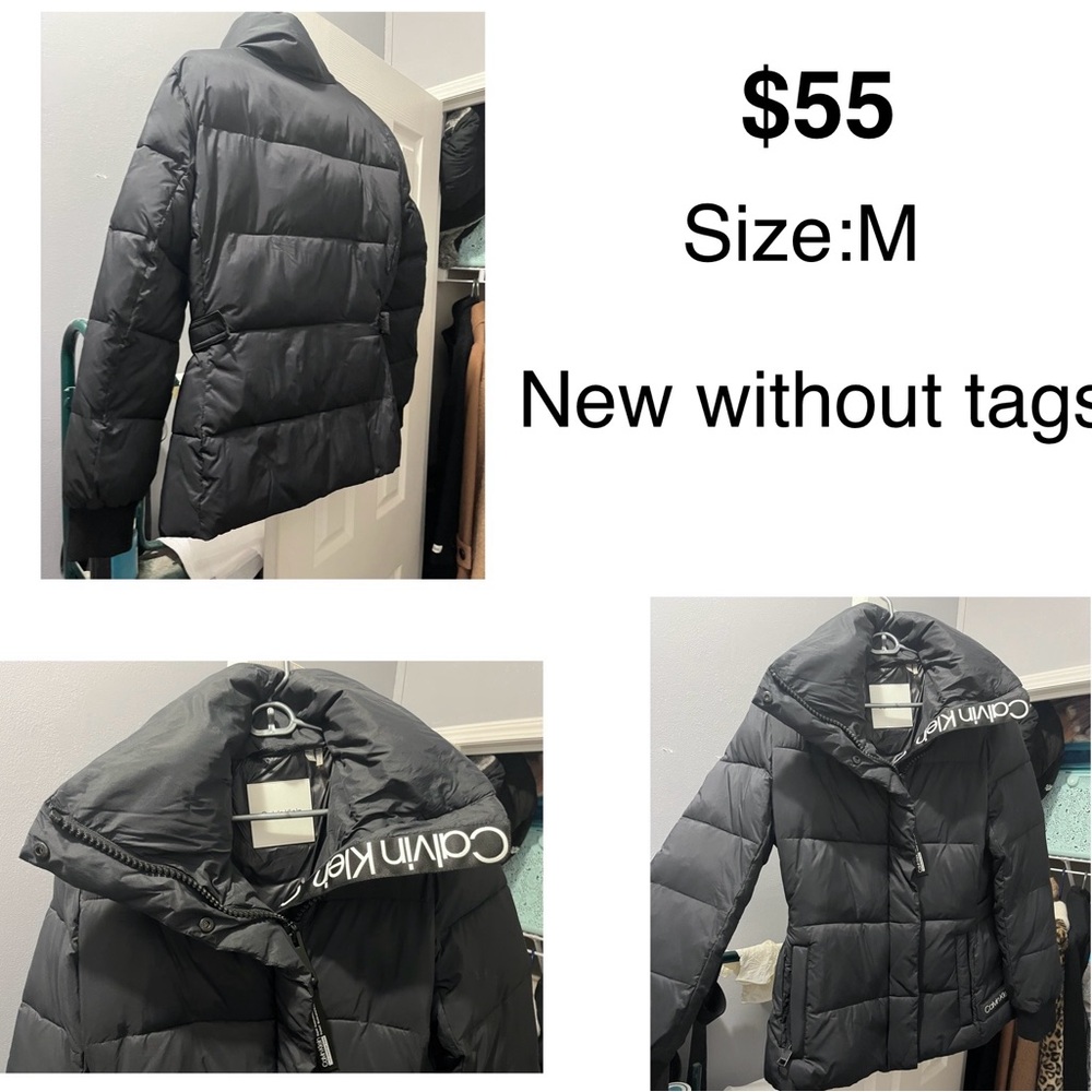 Calvin Klein Charcoal Puffer Jacket